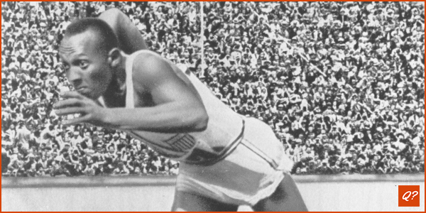 Jesse Owens wint goud