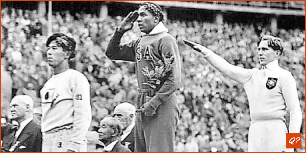 podium Jesse Owens